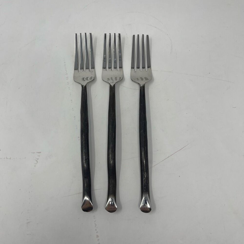 POTTERY BARN Stonehenge Noir Black forks (3)